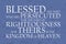 Beatitudes Persecution Plain Text Blue