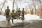 The Beatles bench on Kok Tobe mountain near Almaty, Kazakhstan