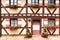 Beatuful wondows and doors architecture of Nuremberg buildings, Germany