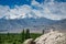 Beatuiful landscape view from Shey Palace in Ladakh region, India. The palace, south of Leh  and was the summer retreat of the