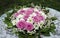 Beaubeautiful bouquet of roses and chrysanthemums, a colorful bo