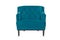 Beaultiful blue armchair. Modern designer chair on white background.