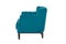 Beaultiful blue armchair. Modern designer chair on white background.