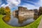 Beaumaris Castle in Anglesey, North Wales, United Kingdom, series of Walesh castles