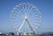 Beaumaris, Wales - the Ferris wheel and blue sky.