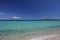 Beauriful nuances of blue and green colour on the beach