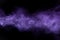 Beautiful 3D illustration of space dense line of smoke isolated on black background