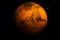 Beautiful 3d rendering of planet Mars