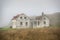 Beautiful abadoned house in the fog