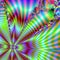 Beautiful Abdtract Fractal Pattern of rainbow colors