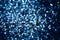 Beautiful abstract art texture background of blue confetti glitter