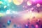 Beautiful abstract background with glitter. Vivid, holographic colors. Iridescent backdrop. Trendy design. Generative AI