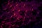 Beautiful abstract foam purple and pink bubbles on dark black background and soap black bubble and detergent