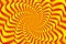 beautiful abstract illustration in the form of swirling yellow, orange and red lines that look like the sun. Spiral