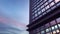 Beautiful abstract skyscraper facade with sky reflections. 3d rendering