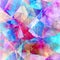 Beautiful abstract watercolor retro geometric background
