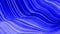 Beautiful abstraction of waves on surface like fabric folds or waves on liquid, blue color gradient, extruded lines as