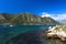 Beautiful Adriatic coast. Clear water and high mountains