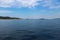 Beautiful adriatic coast near Vrgada island, filled with small islands, atols and rocks, situated in central Dalmatia, Croatia