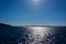 Beautiful Aegean sea during the sunny day