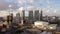 Beautiful aerial clip Downtown Miami circa 2021
