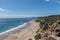 Beautiful aerial Crystal Cove Beach vista, Orange County, California