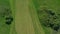 Beautiful aerial footage of golf field