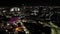 Beautiful aerial footage night at Flagler Park West Palm Beach FL
