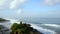 Beautiful aerial footage of Tanah Lot Temple