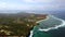 Beautiful aerial landscape of Nusa Dua Beach