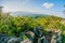 Beautiful aerial landscape views from crowders mountain near gas