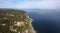 Beautiful aerial panorama of coastline