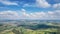 beautiful aerial panorama view of Cheltenham, Gloucestershire, England