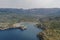 Beautiful aerial photography of the port of Soller, located on the wonderful island of Mallorca