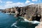 Beautiful aerial vibrant view of Boca Do Inferno, Hell`s Mouth, Cascais