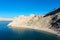 Beautiful aerial view on Beritnica beach on Pag Island