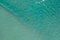 Beautiful aerial view of blue pristine water