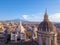Beautiful aerial view of the Catania city