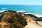 Beautiful aerial view of the Currumbin Beach on the Gold Coast, Australia.