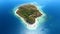 Beautiful aerial view of Gili Nanggu Island