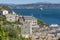 Beautiful aerial view of the Gulf of Poets from the Doria castle of Portovenere, Liguria, Italy