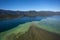 Beautiful aerial view of Kaneohe Bay Sandbar Oahu, Hawaii