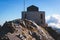 Beautiful aerial view of Lovcen National Park panorama, seen from mount Lovcen, Njegos mausoleum observation deck, Montenegro in a