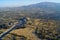 Beautiful aerial view of the Mexican Pyramids of Teotihuacan Sun and Moon