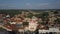 Beautiful Aerial view of the old town of Vilnius, the capital of Lithuania.