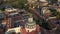 Beautiful Aerial view of the old town of Vilnius, the capital of Lithuania.