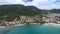 Beautiful aerial view of Patong beach in Phuket