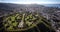 Beautiful aerial view of the Punch Bowl Crater near Honolulu,Hawaii