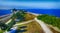 Beautiful aerial view of Sanibel Causeway, Florida - USA