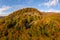 Beautiful aerial view of slovakian landscape in autumn. Mountain range Vtacnik.